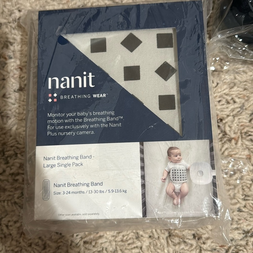 Nanit breathing wear band (3-24 months) BNWT